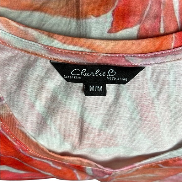 Charlie B water-colour floral print Sleeveless Women's Top - Picture 6 of 6